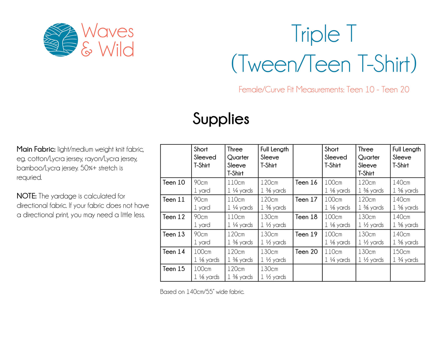 Triple T Teen T-Shirt (Curve Fit)