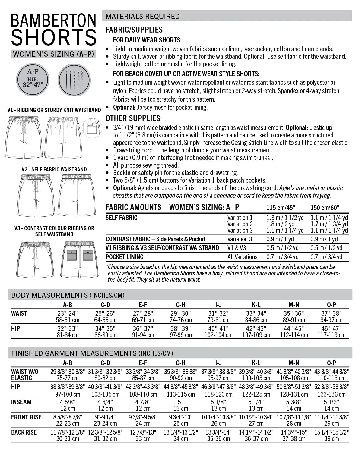 Bamberton Shorts (Curve Fit)